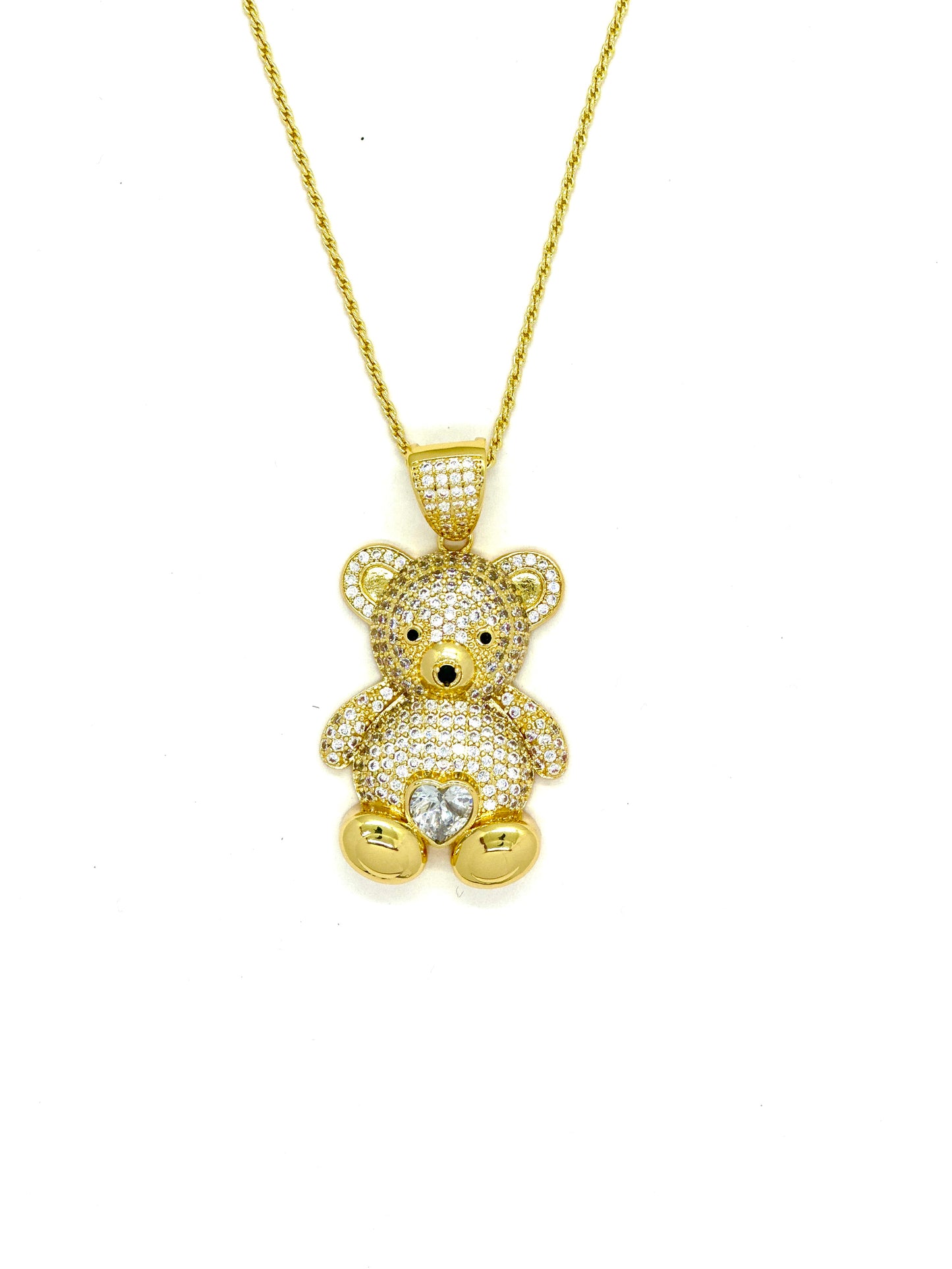 Gold Teddy Pendant
