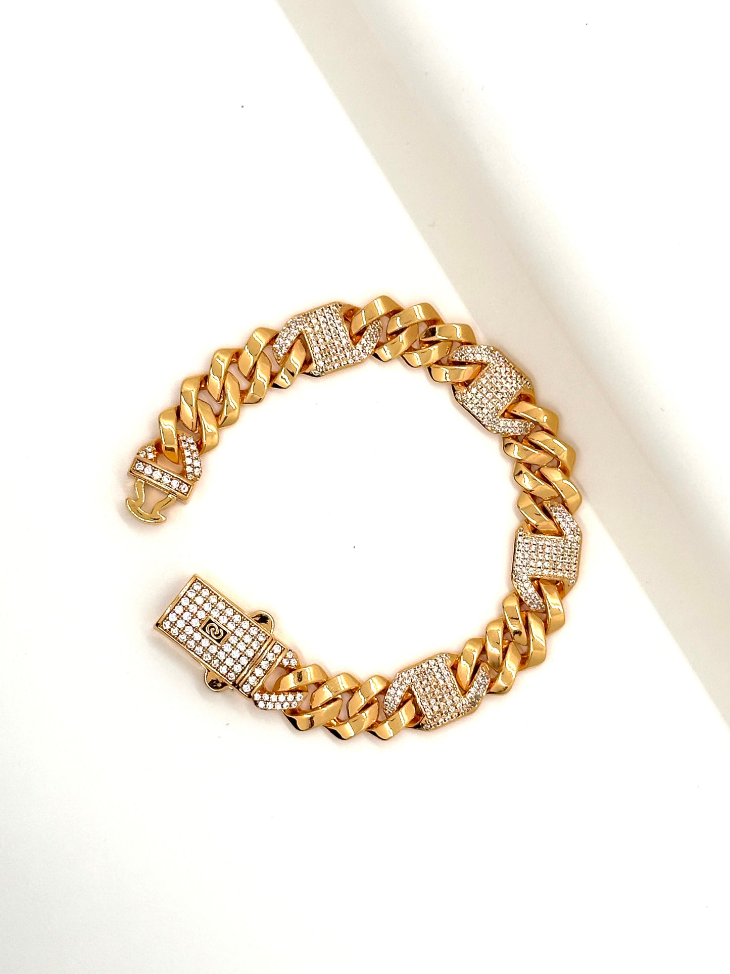 Regal Radiance Cuban Link Bracelet
