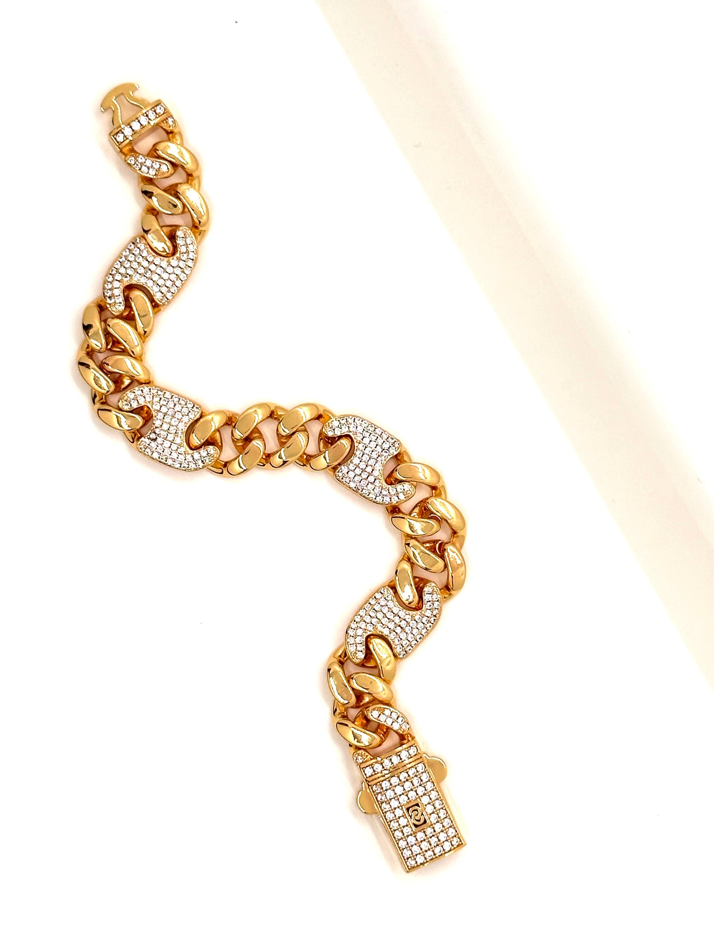 Majestic Glimmer Cuban Link Bracelet