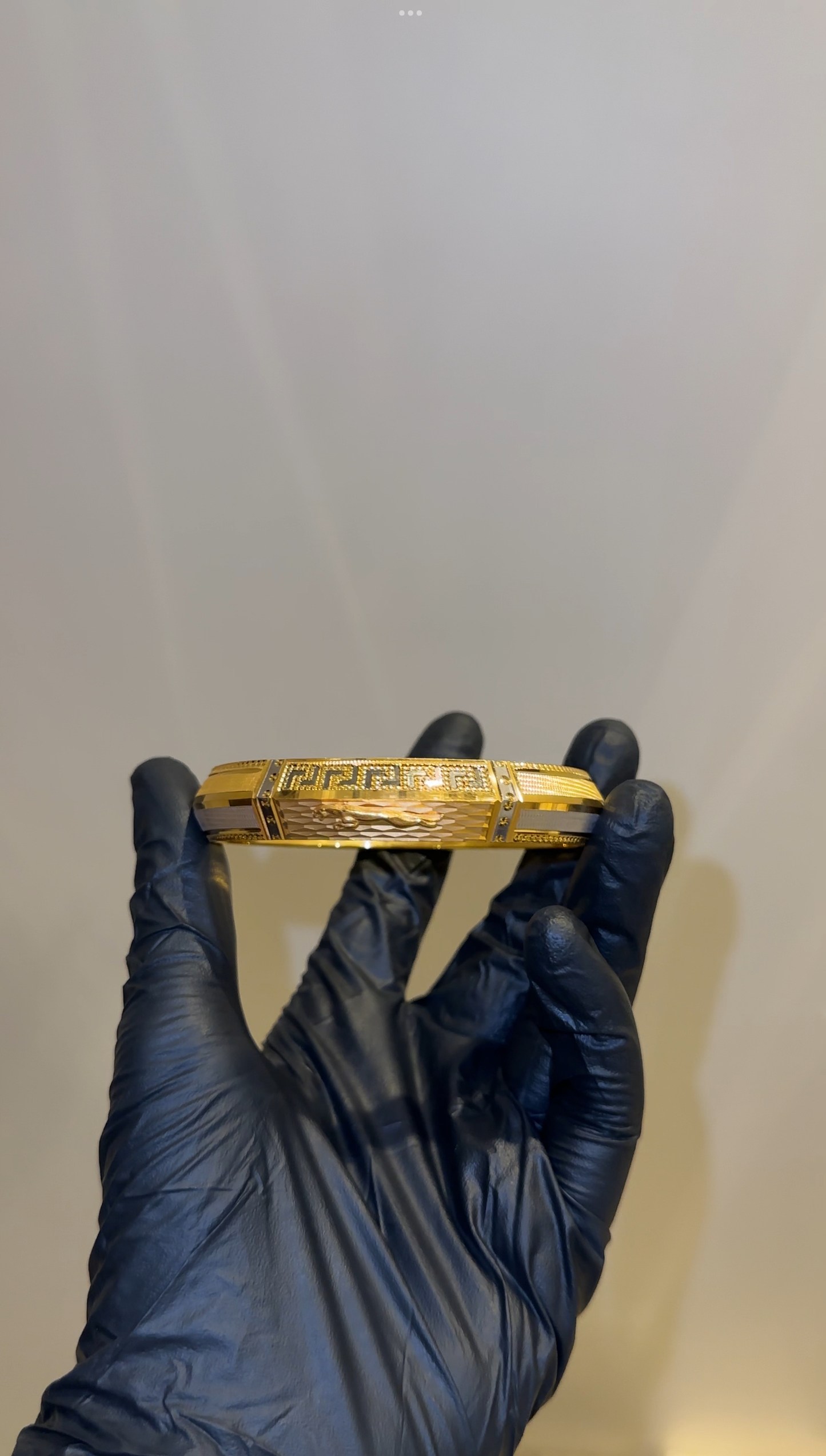 Imperial Textured Greek Kada – 1gm Plated