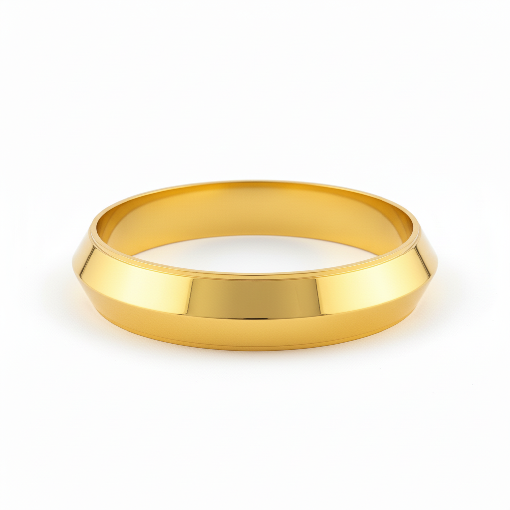 Royal Diamond-Cut Kada – 1gm Plated