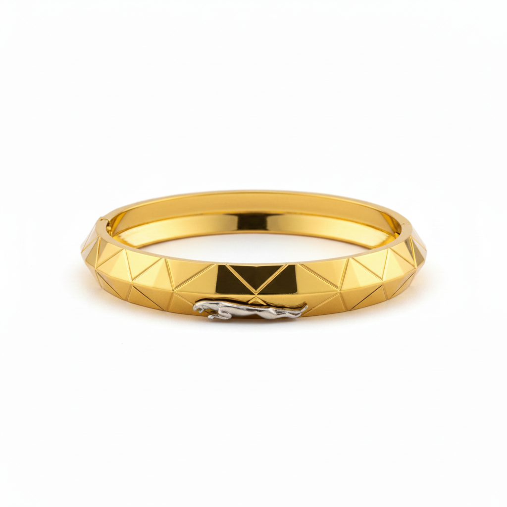 Elite Mesh Finish Kada – 1gm Plated