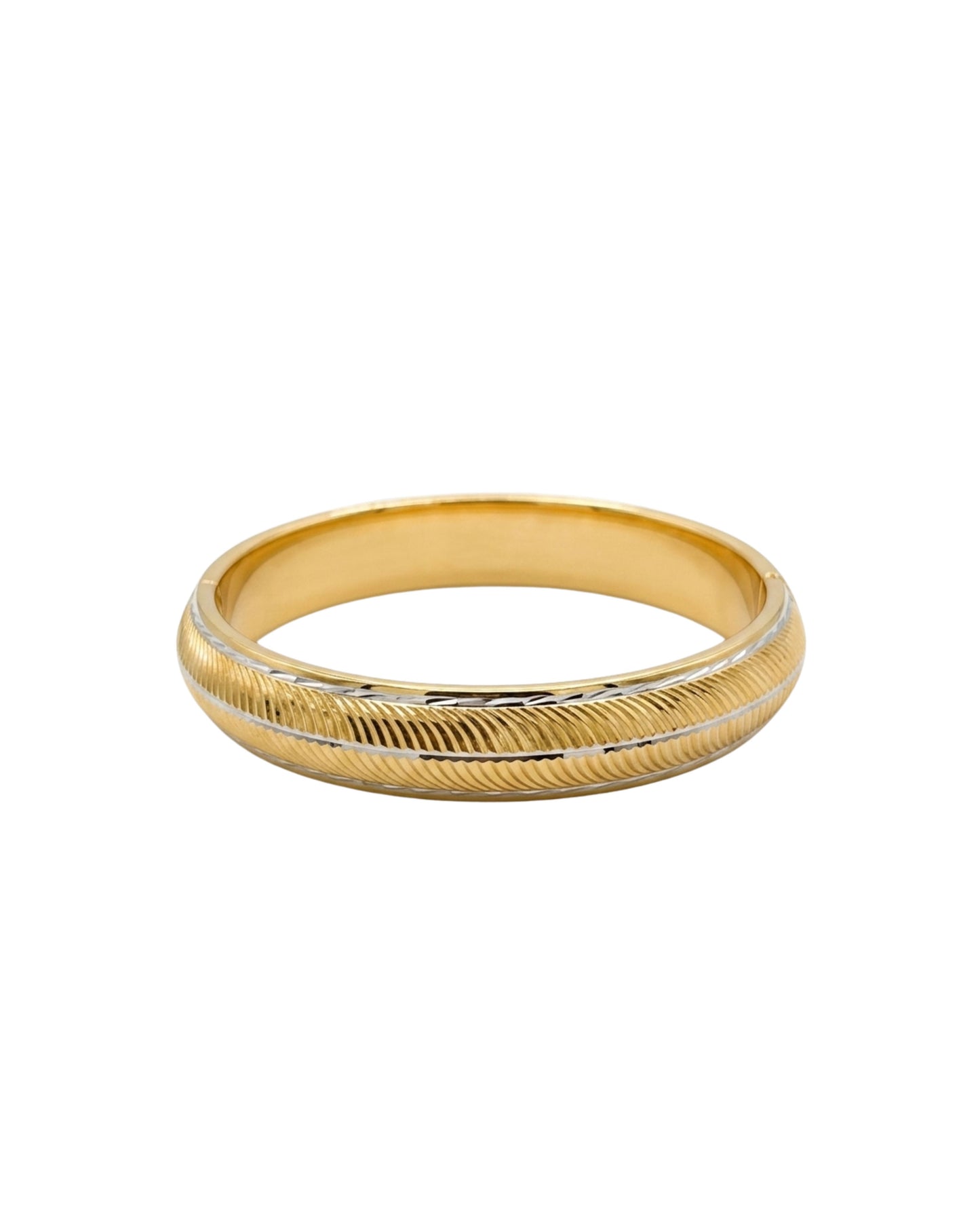 Luxe Polka Texture Kada – 1gm Plated