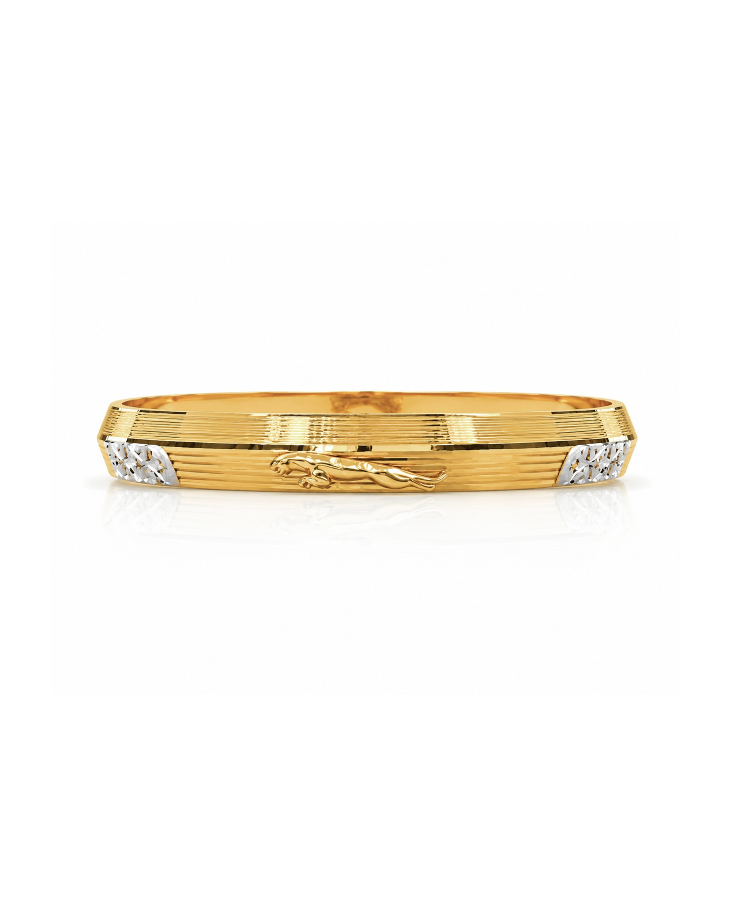 Regal Greek Key Gold Kada – 1GM Plated
