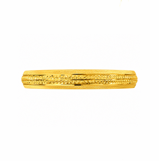 Dual-Tone Edge Kada – 1gm Plated