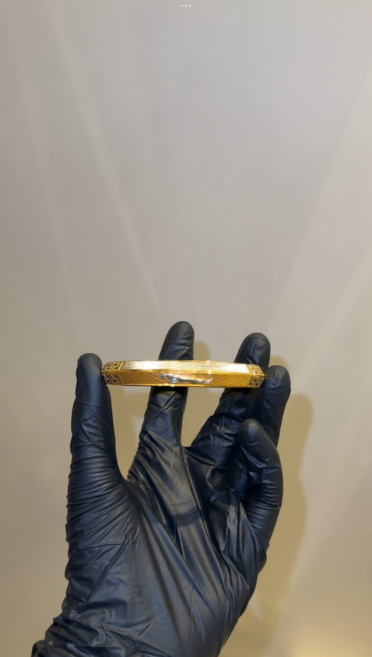Elite Mesh Finish Kada – 1gm Plated