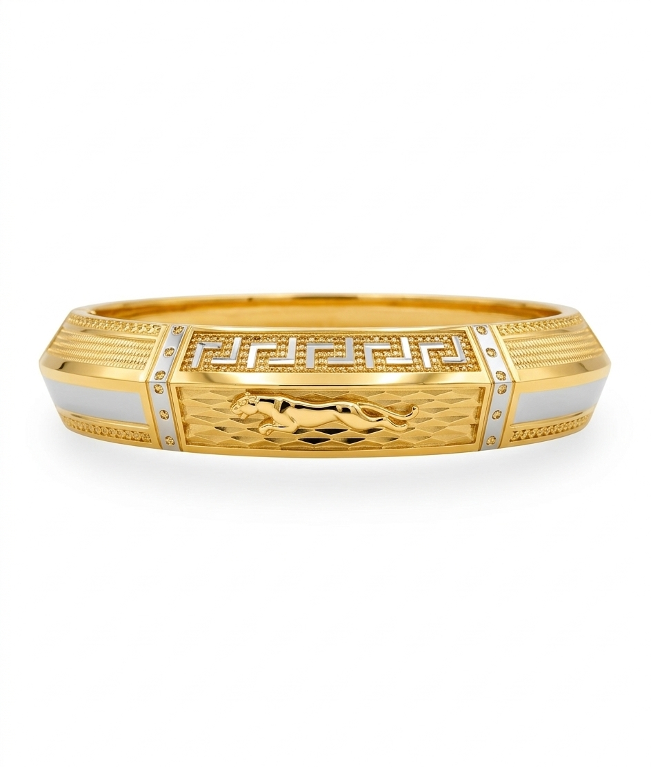 Imperial Textured Greek Kada – 1gm Plated